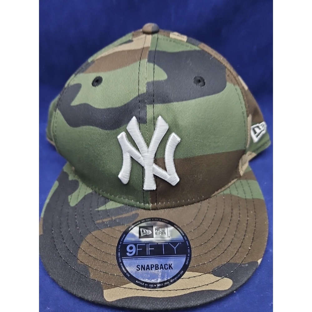 New York Yankees New Era 9FIFTY Camo MLB Adjustable Snapback Hat Cap NEW